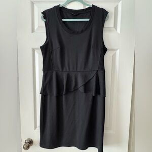 Spense Black Peplum Dress